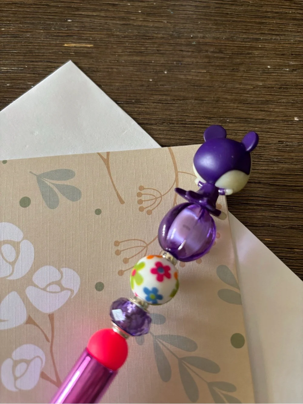 Disney Doorables: Nightmare Before Christmas: Vampire Teddy handmade beaded pen